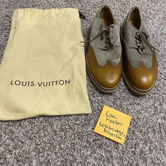 Louis Vuitton Men's Suede and Leather Shoes - Picture 6 of 6